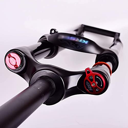 ksamwjf Horquilla de suspensión para Bicicleta, Bicicleta de montaña Ciclismo Horquilla Delantera para Bicicleta, Horquilla rígida de Aluminio para Bicicleta, Control de Doble Hombro con Tubo Recto,