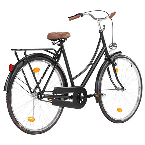 Kshzmoto Bicicleta Holandesa Bicicleta de Ciudad para Mujeres Bicicleta de niñas para niñas, niños, Hombres y Mujeres 28 Pulgadas Rueda 57 cm Marco Mujeres