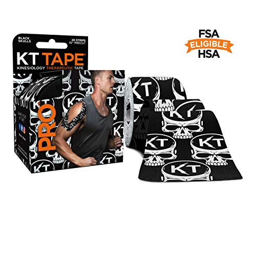KT Tape Consumidor Sintético Pro Precortado 10" LE Black Skulls