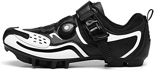 KUXUAN Zapatillas de Ciclismo para Hombre Mujer Ideal para Mountain Cyclo Cross Country XC Bikes In Incluido,D-11UK=(275mm)=45EU