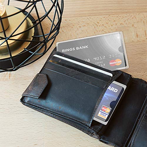 kwmobile 10x Funda protectora de TPU para tarjetas crédito y débito - Cubiertas protectoras para tarjeta - Tarjetero transparente mate