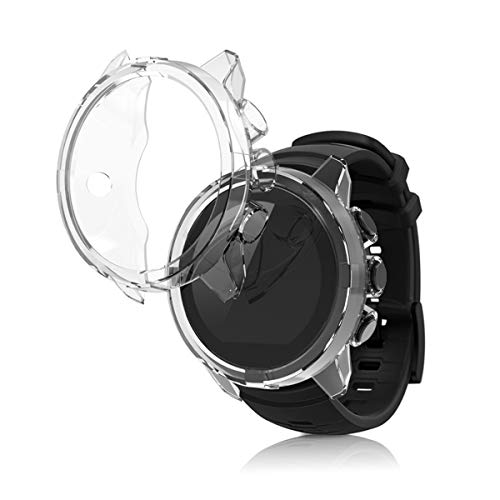 kwmobile 2X Carcasa Compatible con Suunto 9/9 Baro/Spartan Sport Wrist HR - Funda para Fitness Tracker en Transparente