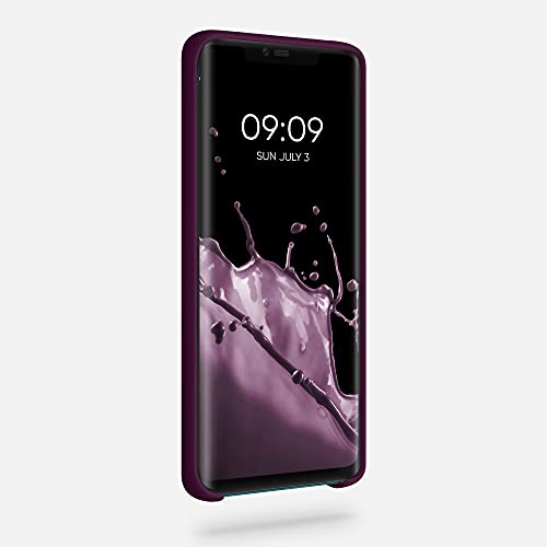 kwmobile Carcasa Compatible con Huawei Mate 20 Pro - Funda de Silicona para móvil - Cover Trasero en Violeta Burdeos