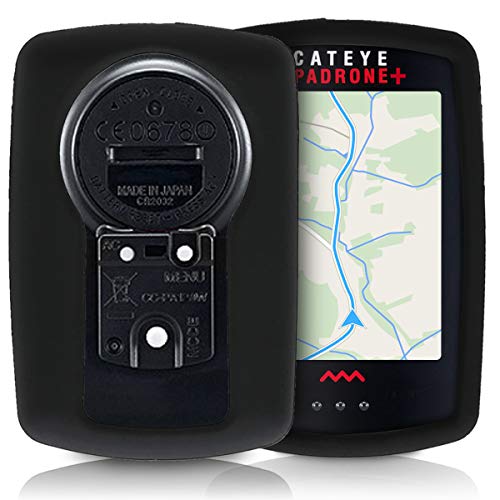 kwmobile Carcasa GPS Compatible con CatEye Padrone/Padrone+ - Funda de Silicona para navegdor de Bici - Negro