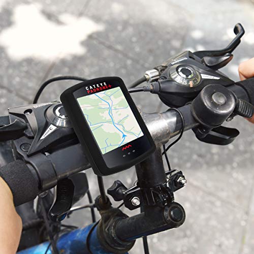 kwmobile Carcasa GPS Compatible con CatEye Padrone/Padrone+ - Funda de Silicona para navegdor de Bici - Negro