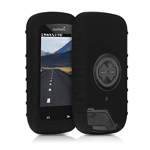 kwmobile Carcasa GPS Compatible con Garmin Edge 1000 / Explore 1000 - Funda de Silicona para navegdor de Bici - Negro