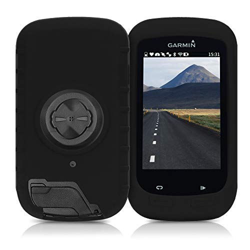 kwmobile Carcasa GPS Compatible con Garmin Edge 1000 / Explore 1000 - Funda de Silicona para navegdor de Bici - Negro