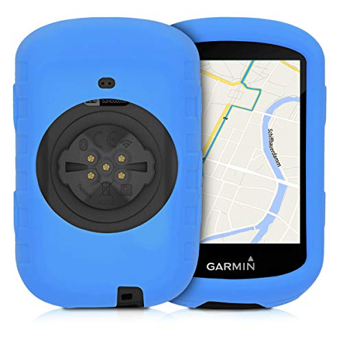 kwmobile Carcasa GPS Compatible con Garmin Edge 530 - Funda de Silicona para navegdor de Bici - Azul
