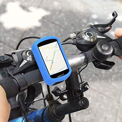 kwmobile Carcasa GPS Compatible con Garmin Edge 530 - Funda de Silicona para navegdor de Bici - Azul