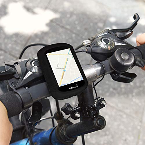 kwmobile Carcasa GPS Compatible con Garmin Edge 530 - Funda de Silicona para navegdor de Bici - Negro