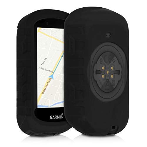 kwmobile Carcasa GPS Compatible con Garmin Edge 530 - Funda de Silicona para navegdor de Bici - Negro