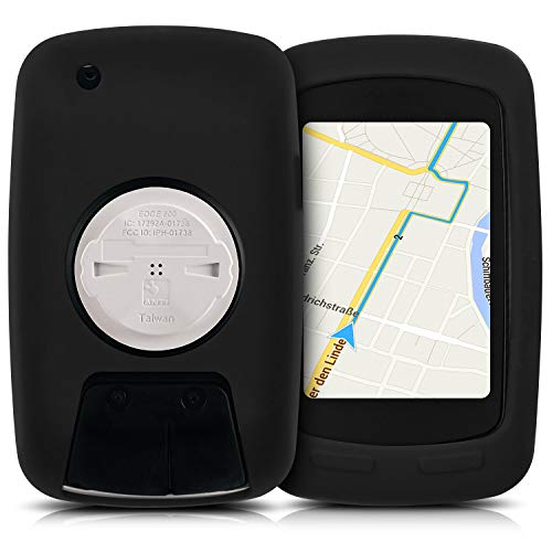 kwmobile Carcasa GPS Compatible con Garmin Edge 800/810 / Touring Plus - Funda de Silicona para navegdor de Bici - Negro