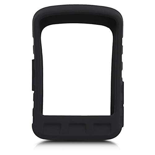 kwmobile Carcasa GPS Compatible con Wahoo Elemnt Roam - Funda de Silicona para navegdor de Bici - Negro