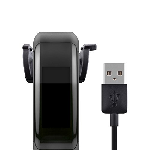 kwmobile Conector de Carga Compatible con Garmin Vivosmart HR Plus/Approach X40 - Cable USB con Base de conexión para Fitness Tracker y smartwatch