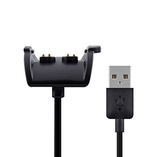 kwmobile Conector de Carga Compatible con Garmin Vivosmart HR Plus/Approach X40 - Cable USB con Base de conexión para Fitness Tracker y smartwatch