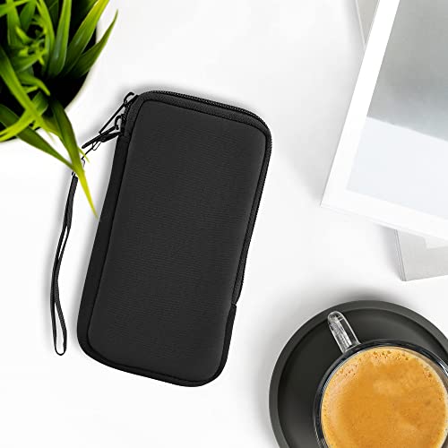 kwmobile Estuche de Neopreno Universal para Smartphone - Funda Protectora con Cremallera para XL - 6,7/6,8" Negro