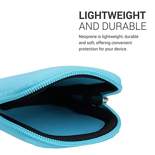 kwmobile Funda Compatible con Bosch Intuvia - Estuche de Neopreno para Ordenador de E-Bike en Azul Claro