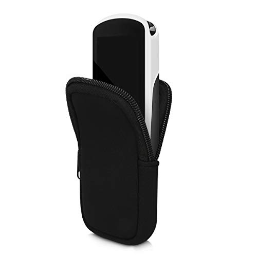 kwmobile Funda Compatible con Consola Garmin Edge 1030/1030 Plus / 1000 - Estuche Blando de Neopreno con Cremallera Negro