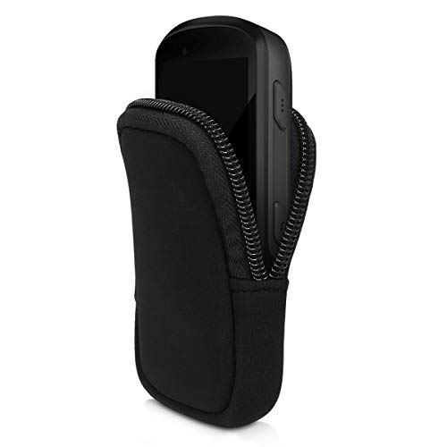 kwmobile Funda Compatible con Consola Garmin Edge 530/830 - Estuche Blando de Neopreno con Cremallera Negro