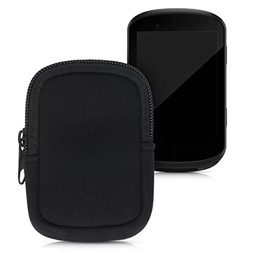 kwmobile Funda Compatible con Consola Garmin Edge 530/830 - Estuche Blando de Neopreno con Cremallera Negro