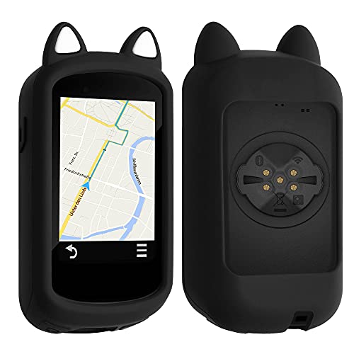 kwmobile Funda Compatible con Garmin Edge 830 - Carcasa de Suave Silicona para GPS de Bicicleta - con Gato