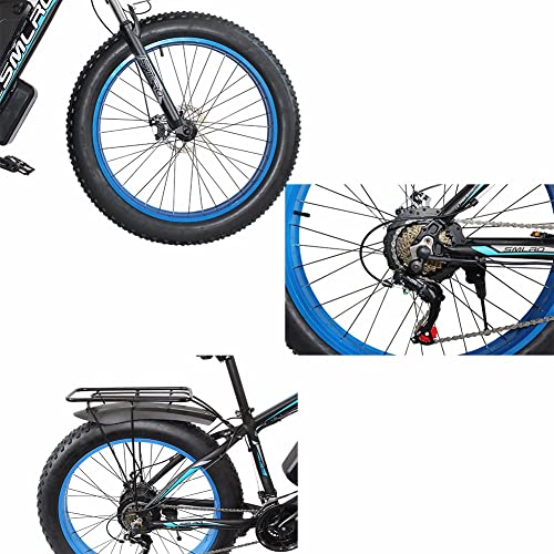 KXY E-Bicicleta, Bicicleta Asistida por Pedal Adulto De 26 Pulgadas, Batería De Iones De Litio Recargable De 48V 13AH, Velocidad Superior De 45 Km/H, 21 Engranajes, Bicicleta De E-Bicicleta Plegable