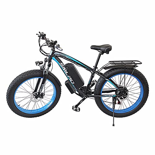 KXY E-Bicicleta, Bicicleta Asistida por Pedal Adulto De 26 Pulgadas, Batería De Iones De Litio Recargable De 48V 13AH, Velocidad Superior De 45 Km/H, 21 Engranajes, Bicicleta De E-Bicicleta Plegable