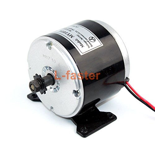 L-faster 24 V 36 V 350 W DC Eléctrico Motor de Monopatín Eléctrico DIY 350 W Motor Kit Motor eléctrico de la Bici Motor Uso 25 H Cadenas (24V350W Pedal Kit)