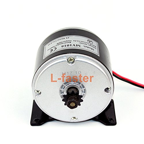 L-faster 24 V 36 V 350 W DC Eléctrico Motor de Monopatín Eléctrico DIY 350 W Motor Kit Motor eléctrico de la Bici Motor Uso 25 H Cadenas (24V350W Pedal Kit)