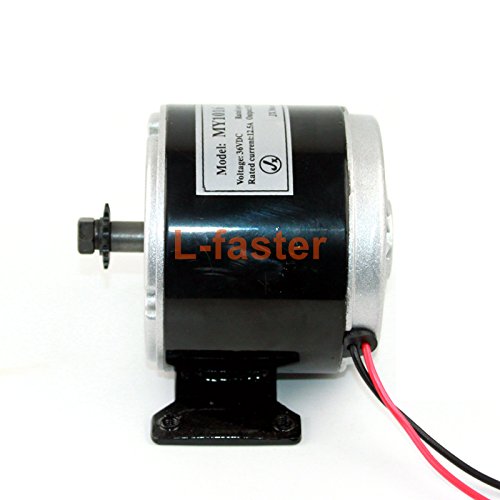 L-faster 24 V 36 V 350 W DC Eléctrico Motor de Monopatín Eléctrico DIY 350 W Motor Kit Motor eléctrico de la Bici Motor Uso 25 H Cadenas (24V350W Pedal Kit)