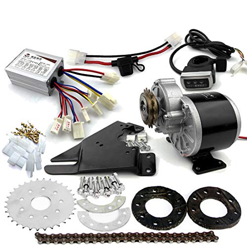 L-faster 350W Motor Diesel engranada Kit del Motor eléctrico del derailleur fijó el Kit eléctrico Variable de la Bicicleta de la Velocidad múltiple (24V Thumb Kit)