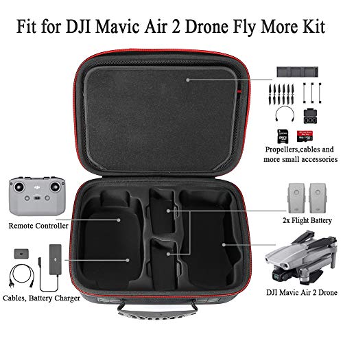 L3 Tech Estuche rígido para dji Mavic Air 2 Drone y Fly More Combo. (Solo Estuche, dron y Accesorios no incluidos)