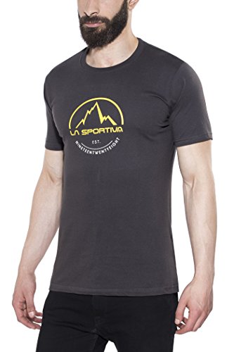 La Sportiva 03BBK Camiseta, Unisex Adulto, Negro, M