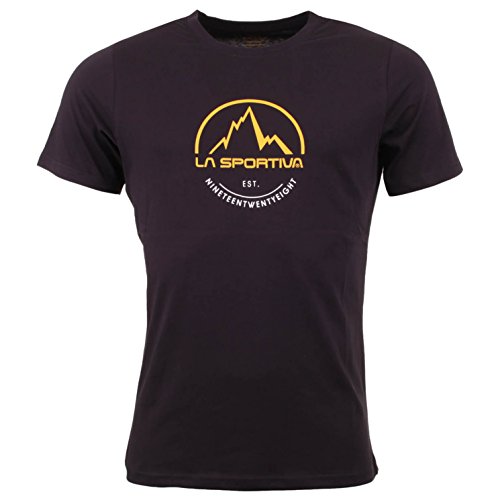 La Sportiva 03BBK Camiseta, Unisex Adulto, Negro, M