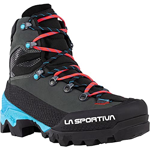 LA SPORTIVA Aequilibrium LT Woman GTX, Botas de Senderismo Mujer, Black/Hibiscus, 37.5 EU