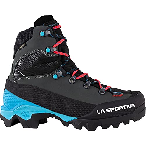 LA SPORTIVA Aequilibrium LT Woman GTX, Botas de Senderismo Mujer, Black/Hibiscus, 37.5 EU