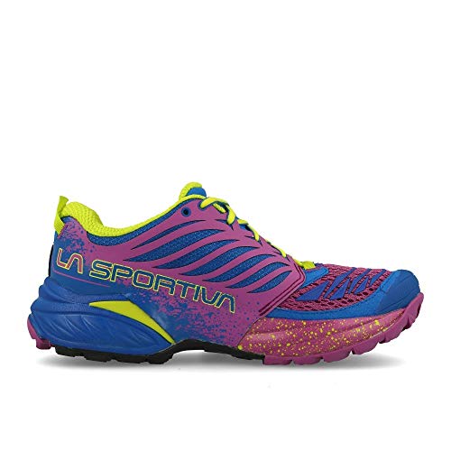 La Sportiva Akasha Woman, Zapatillas de Trail Running Mujer, Multicolor (Marine Blue/Purple 000), 38 EU