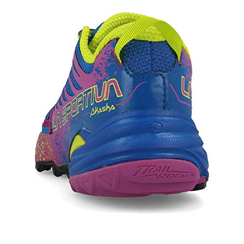 La Sportiva Akasha Woman, Zapatillas de Trail Running Mujer, Multicolor (Marine Blue/Purple 000), 38 EU