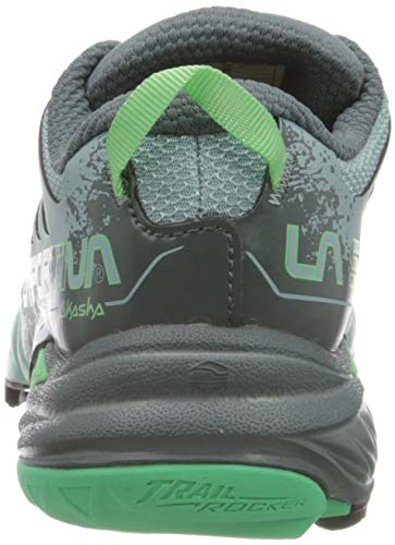 La Sportiva Akasha Woman, Zapatillas de Trail Running Mujer, Multicolor (Stone Blue/Jade Green 000), 36.5 EU