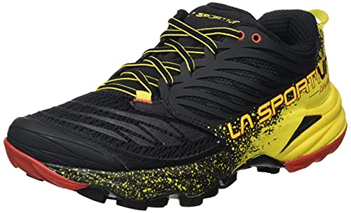 La Sportiva Akasha, Zapatillas de Deporte Mujer, Multicolor (Black/Yellow 000), 36 EU