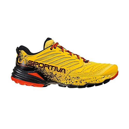La Sportiva Akasha, Zapatillas de Trail Running Hombre, Yellow Red, 40 EU