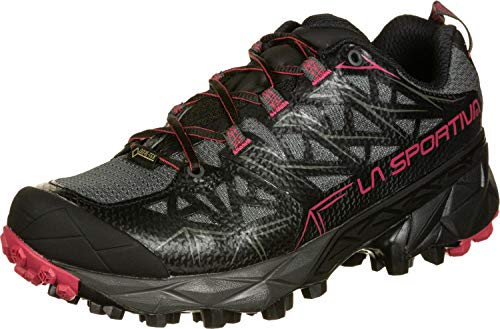 LA SPORTIVA Akyra Woman GTX, Zapatillas de Running Mujer, Black/Orchid, 36 EU