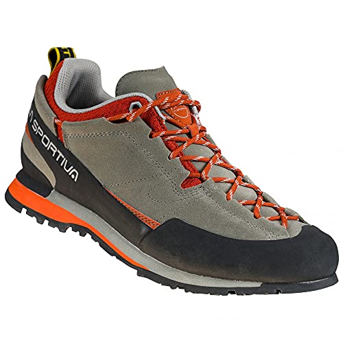 LA SPORTIVA Boulder X, Zapatillas de Senderismo Hombre, Clay/Saffron, 45 EU