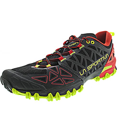 La Sportiva Bushido II, Zapatillas de Senderismo Hombre, Black/Goji, 40 EU