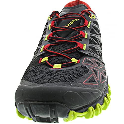 La Sportiva Bushido II, Zapatillas de Senderismo Hombre, Black/Goji, 42.5 EU