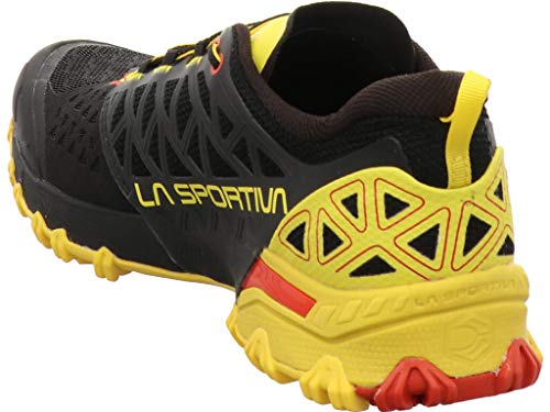 LA SPORTIVA Bushido II, Zapatillas de Trail Running Hombre, Black/Yellow, 43 EU