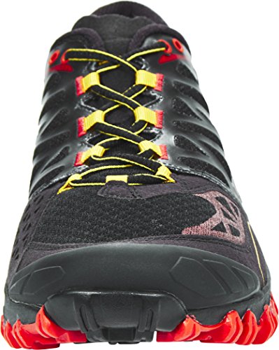 La Sportiva Bushido, Zapatillas de Trail Running Hombre, Multicolor (Black/Yellow 000), 41 EU