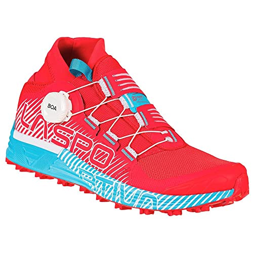 LA SPORTIVA Cyklon Woman, Zapatillas de Trail Running Mujer, Hibiscus/Malibu Blue, 37 EU