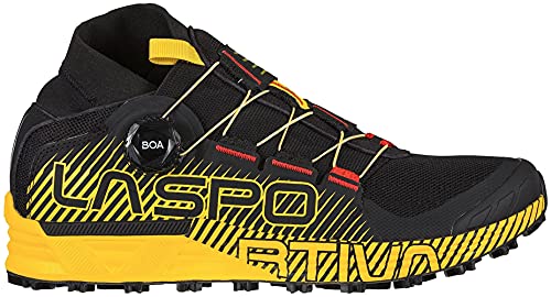 LA SPORTIVA Cyklon, Zapatillas de Trail Running Hombre, Negro Amarillo, 42 EU