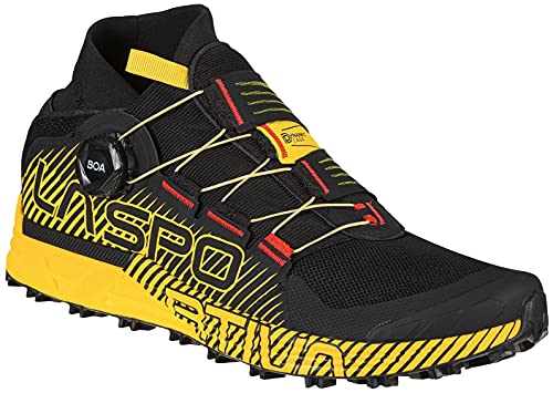 LA SPORTIVA Cyklon, Zapatillas de Trail Running Hombre, Negro Amarillo, 42 EU